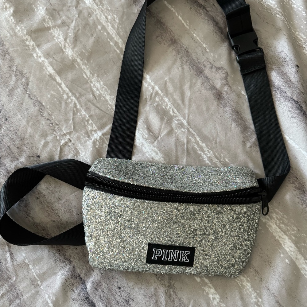 Pink by Victoria’s Secret belt bag. Glittery beauty!
